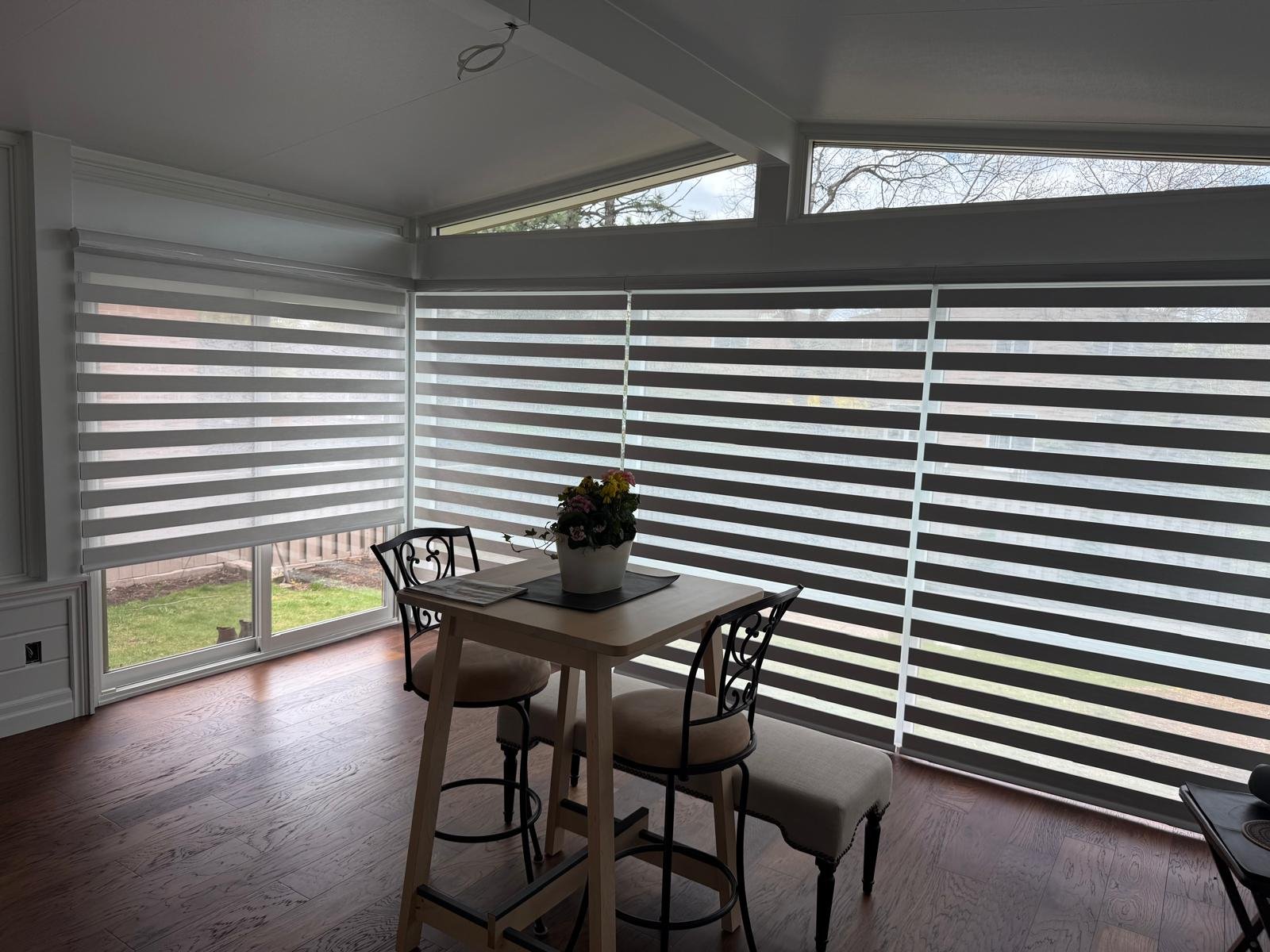 Toronto kitchen zebra shades custom window covering