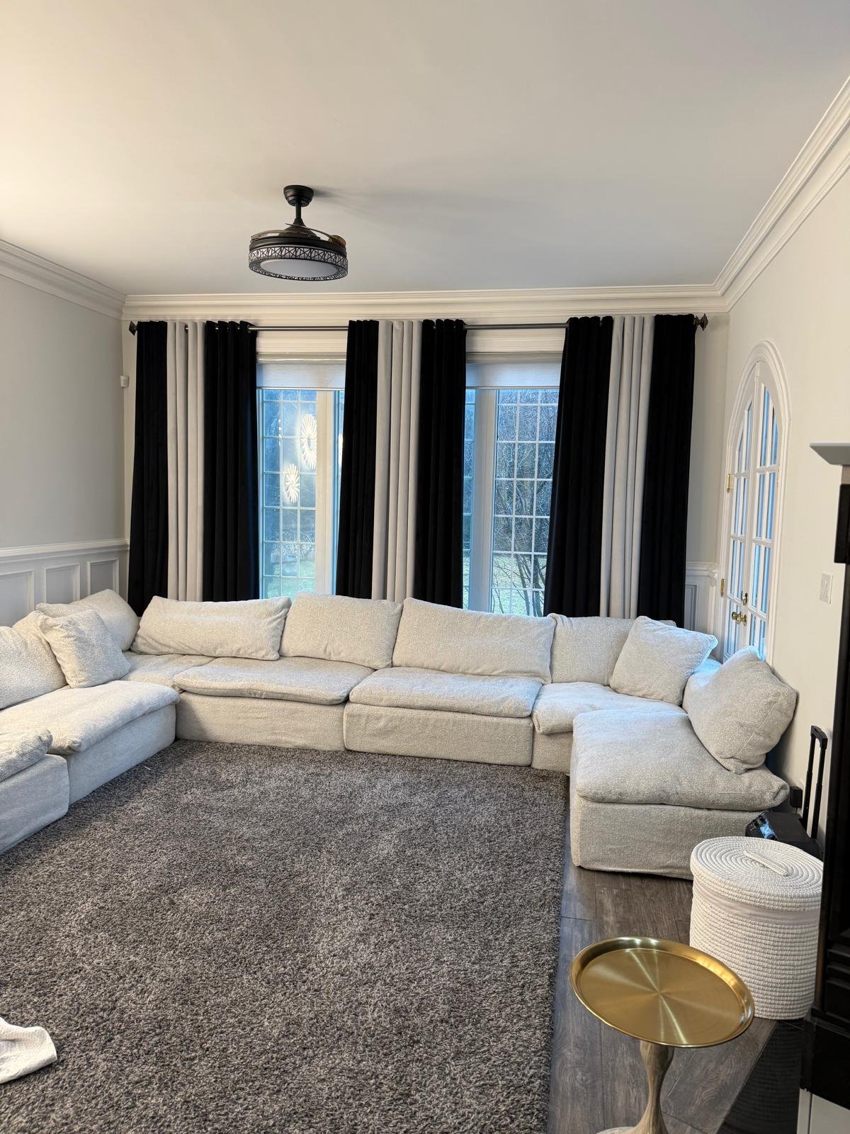 Toronto living room blackout drapery panels for room darkening