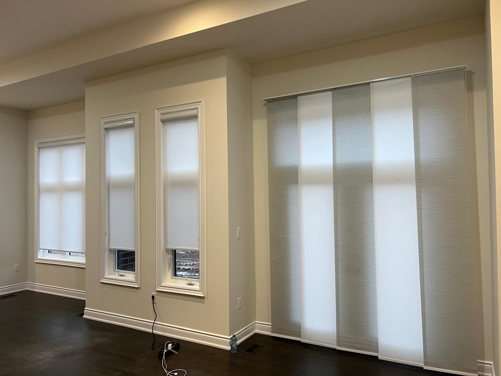 Toronto patio door panel track blinds installation