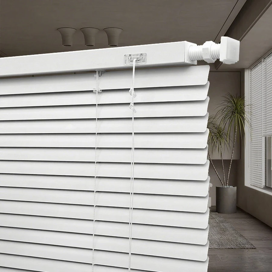 Aluminum mini blinds for compact windows